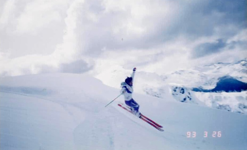 バックカントリースキーで新雪にアタック('93年)